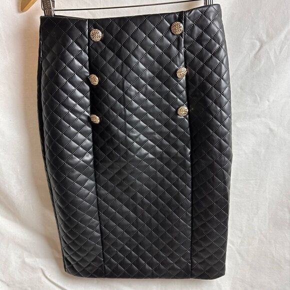 Diamond quilted blazer suit skirt set - Picture 8 of 16